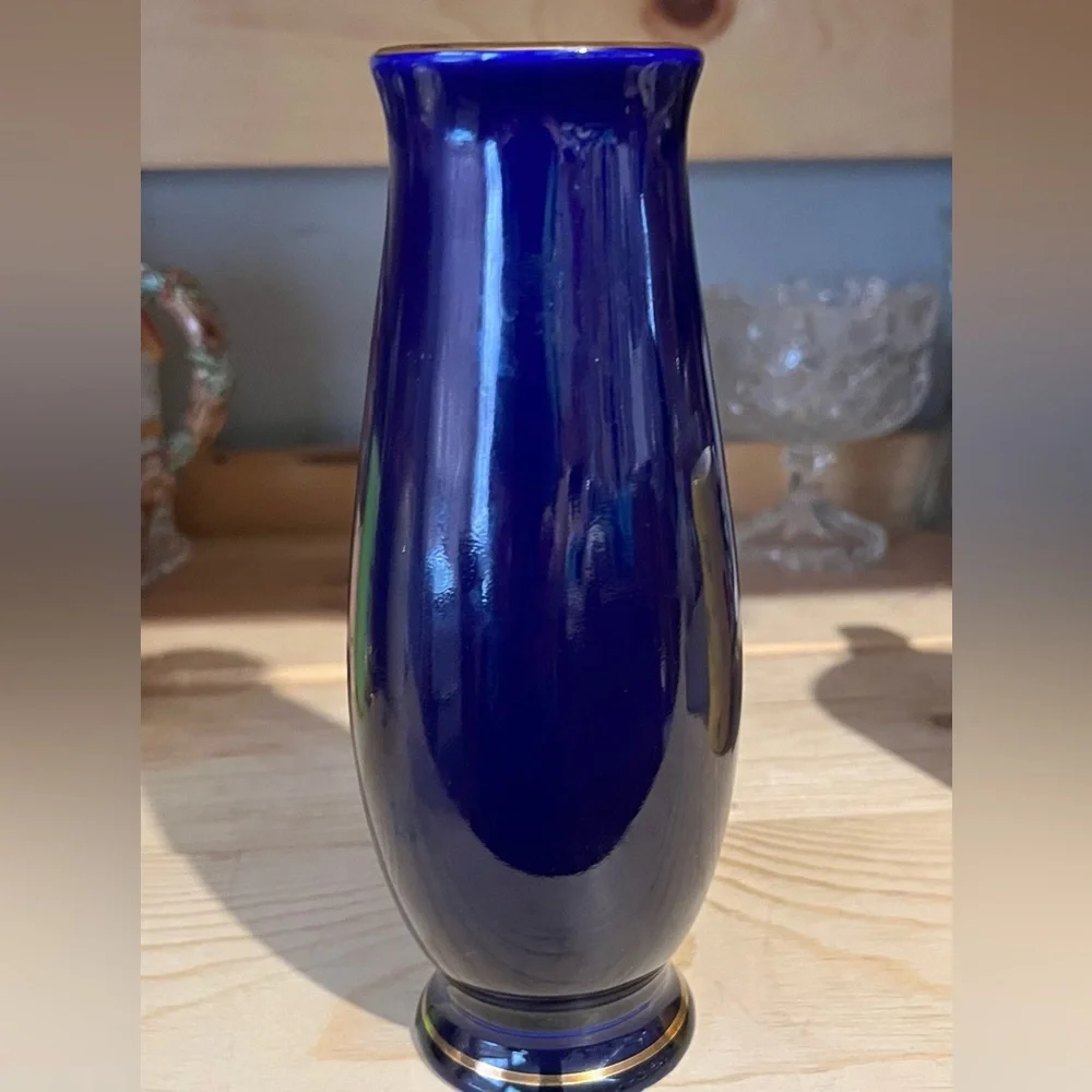 Vintage dark blue vase